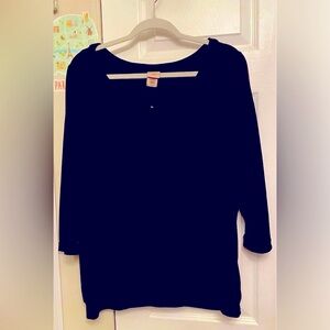 Covington Women’s Black Top 3/4 sleeves Size XL NWOT
